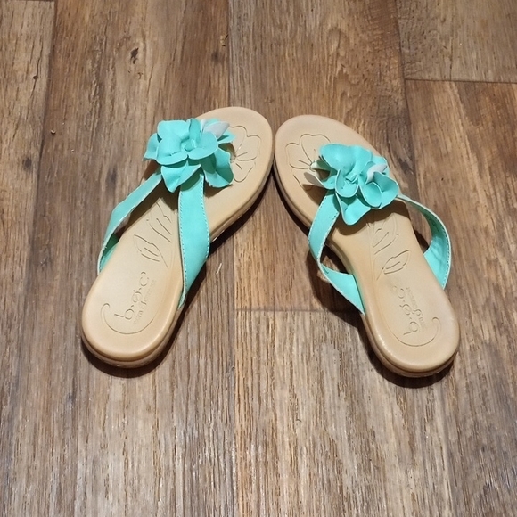 b.o.c. born concept Chic Aqua And Turquoise With A fresh Look Floral Sandals - Picture 2 of 7